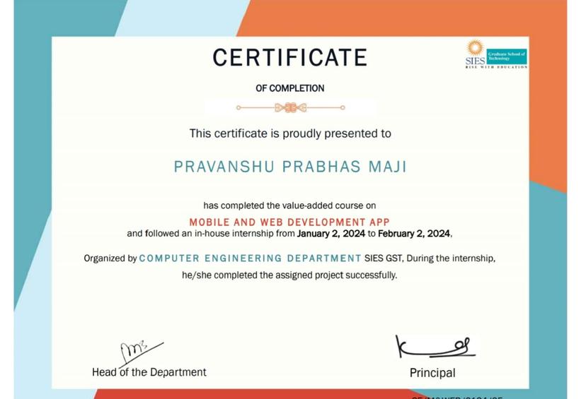 Certificate Image